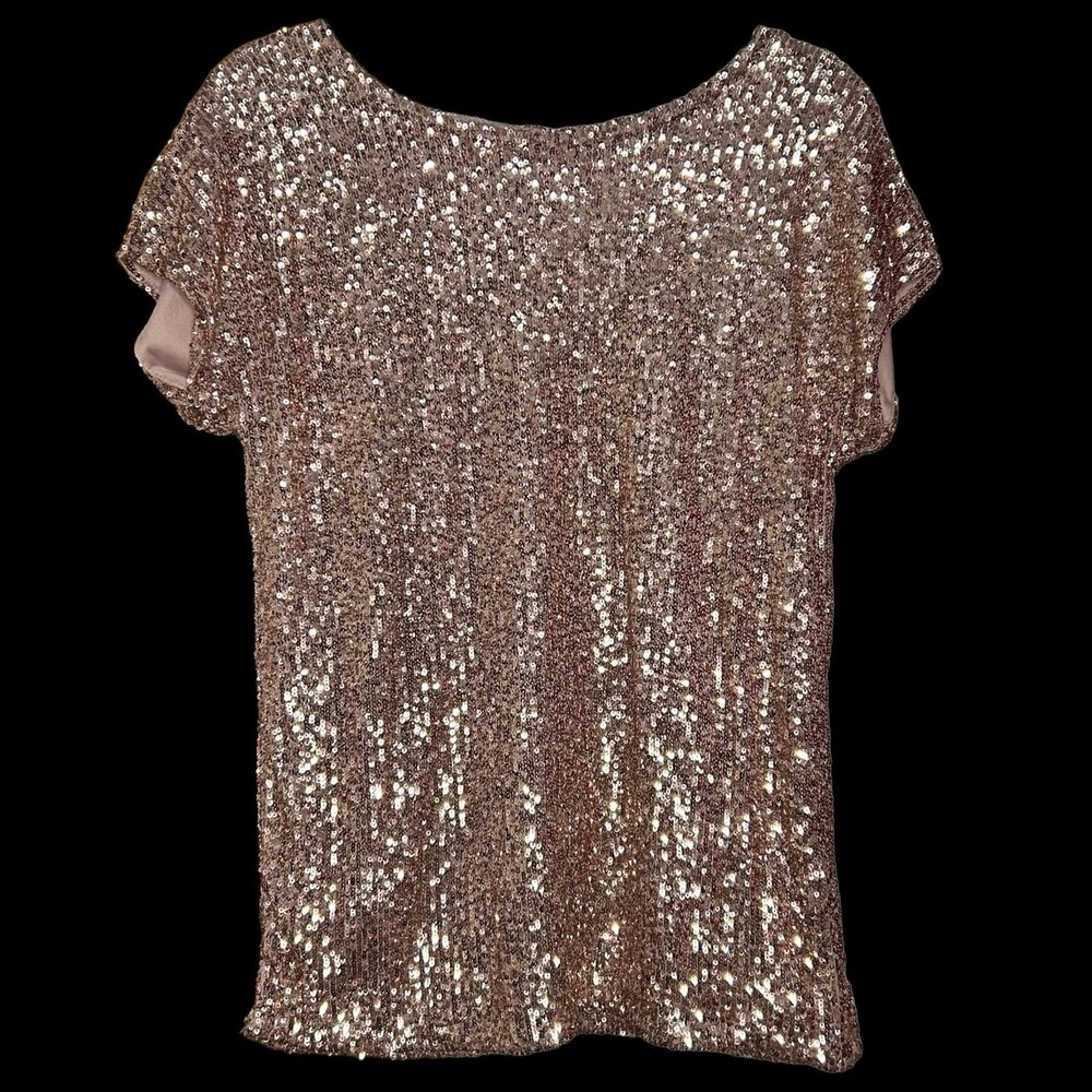 Pink Sequined Shirt Size S
